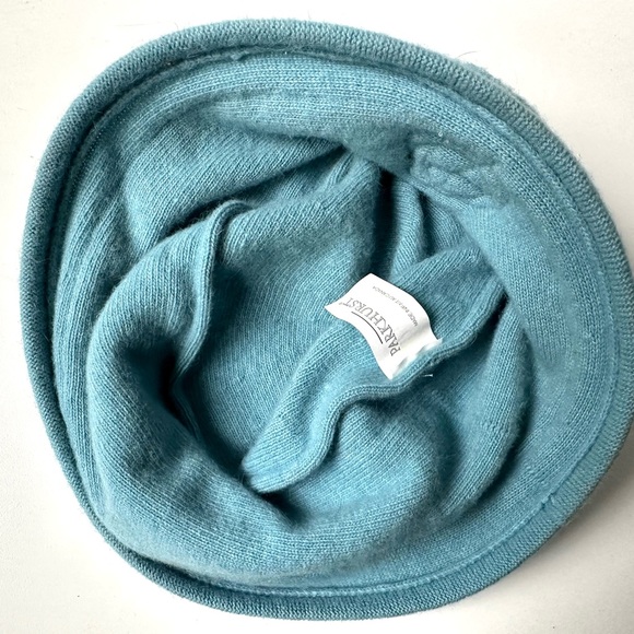 EUC Parkhurst Lamb wool & Angora Hat, Turquoise - Picture 9 of 11